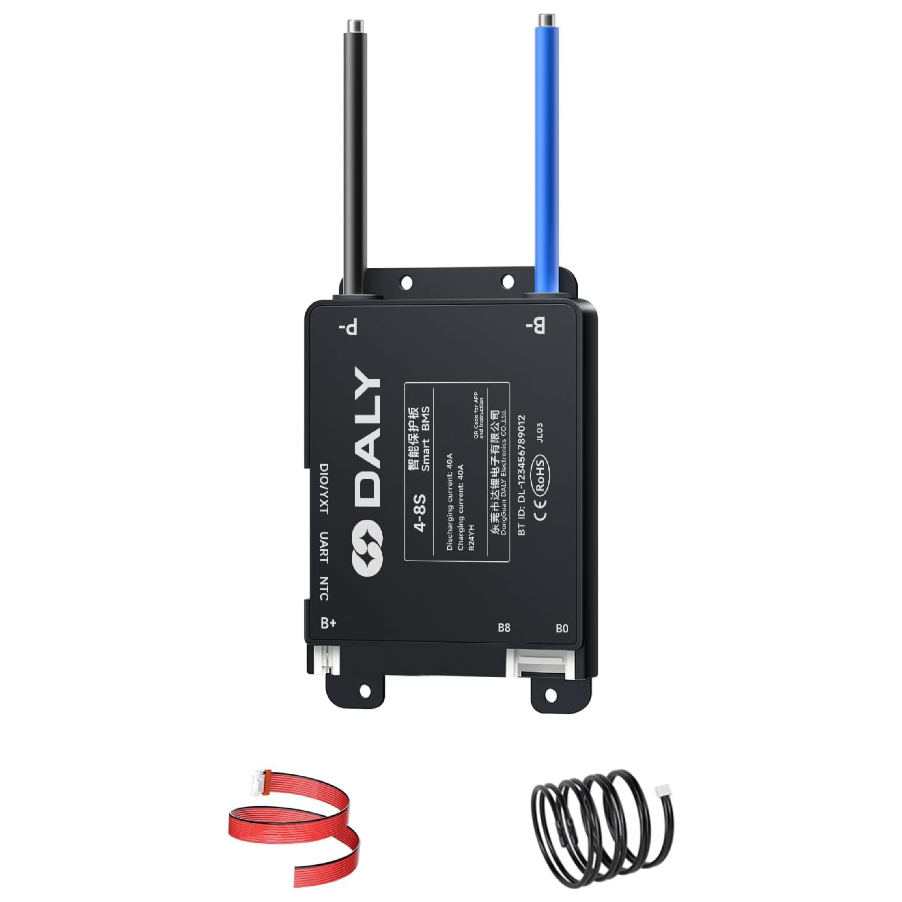 DALY BLACK SMART BMS 4-8S 40A